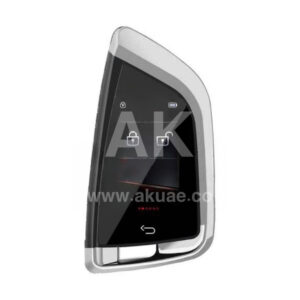 LCD Universal Modified Smart Remote Key Kit For All Keyless Car FEM Style Silver Color